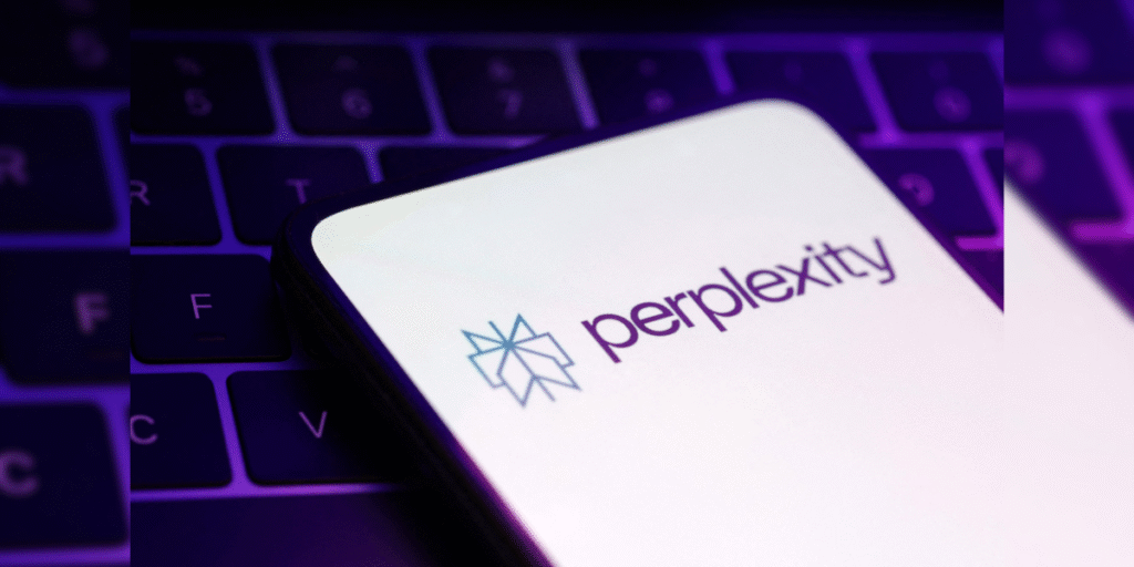 Perplexity AI logo on a mobile