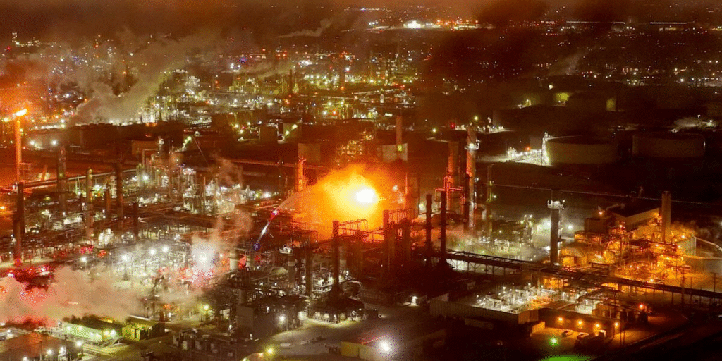 Chevron Refinery Fire