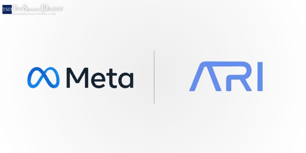 Includes an image showing the Meta logo alongside an "ARI" logo.